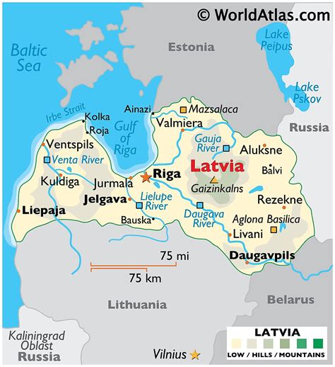 kraj lv|Latvia Maps & Facts .